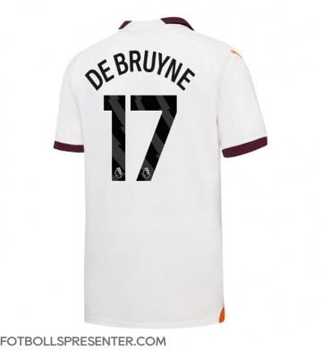 Manchester City Kevin De Bruyne #17 Borta Matchtröja 2023-24 Kortärmad